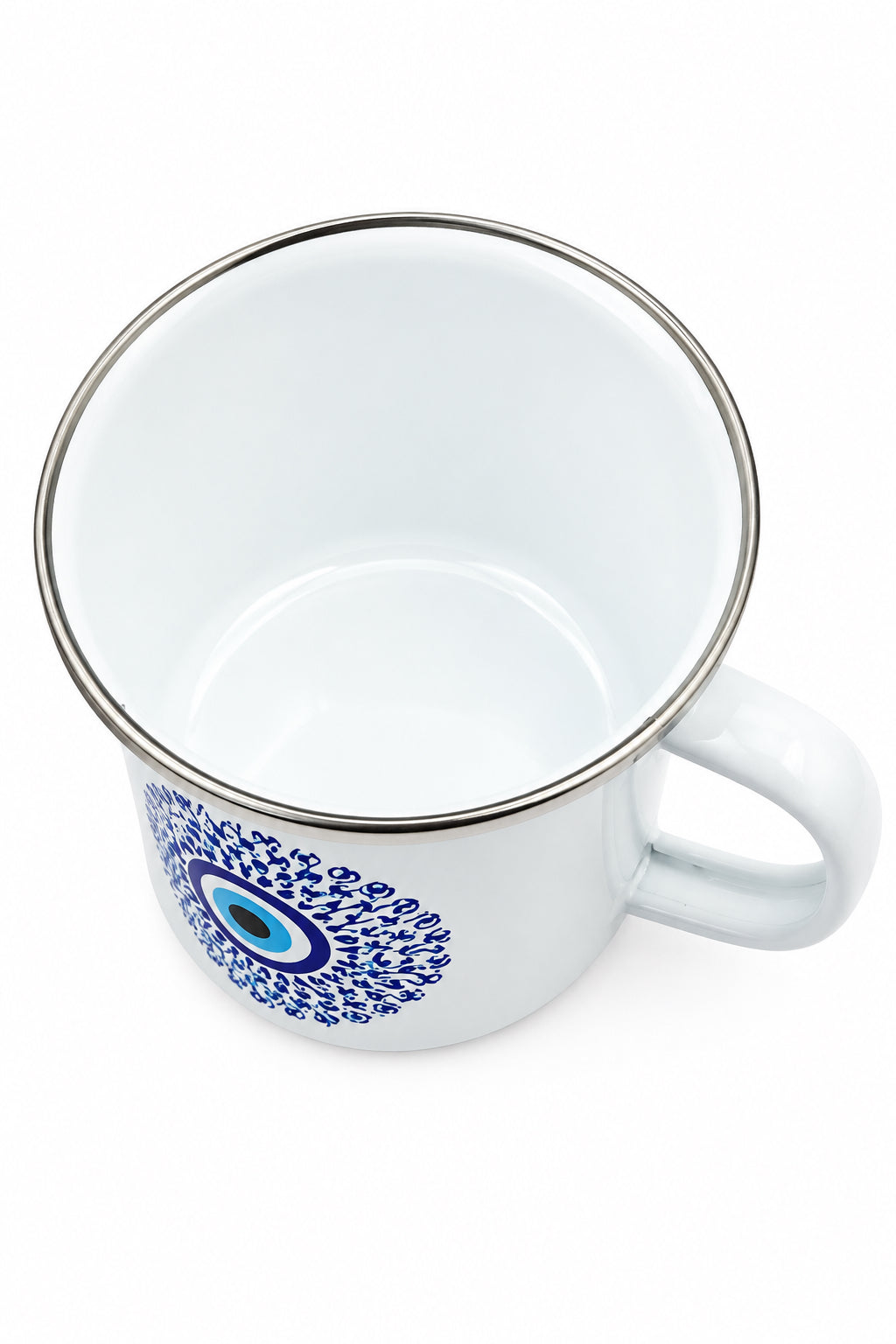 Turkish Eye Enamel Mug - 12oz