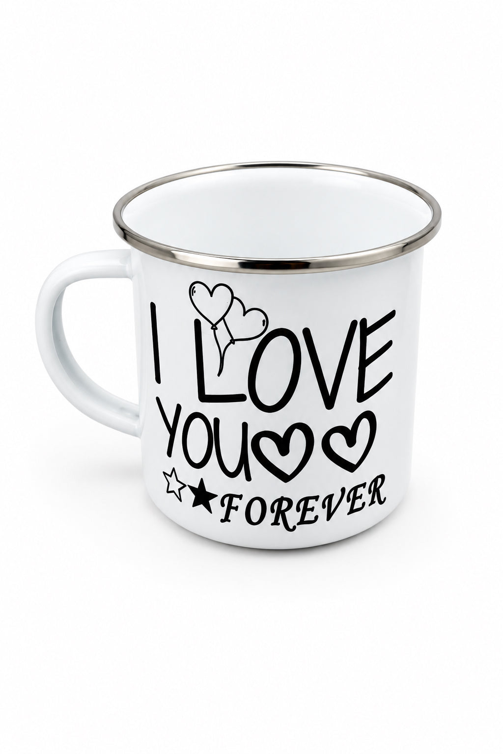I Love You Forever Enamel Mug - 12oz