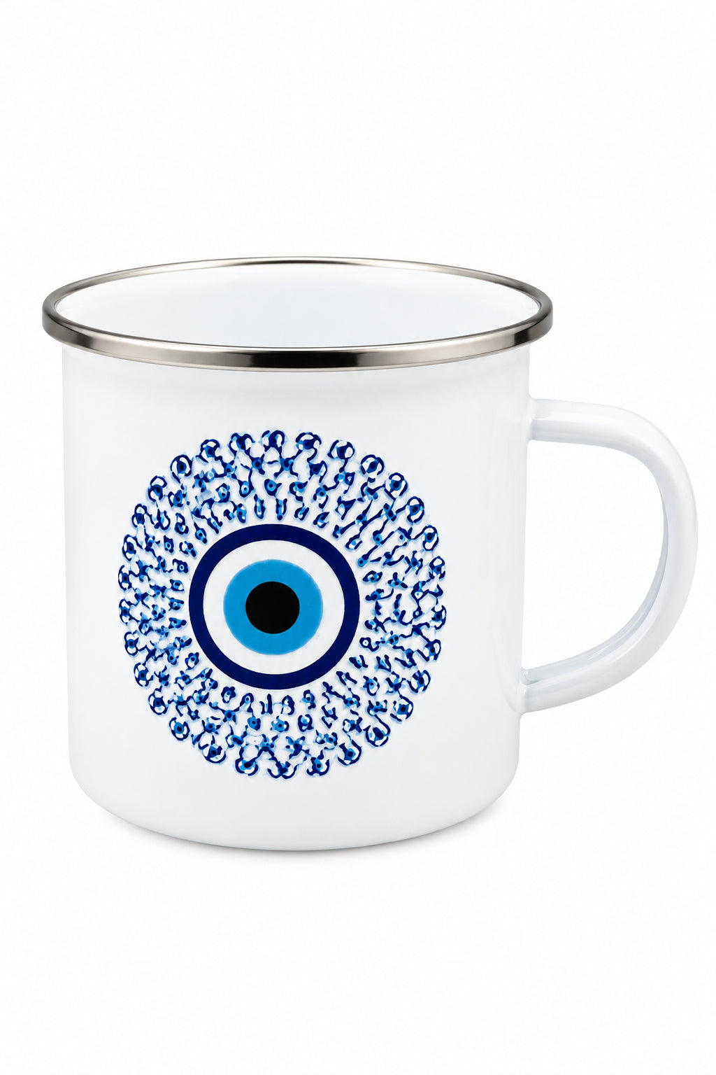 Turkish Eye Enamel Mug - 12oz