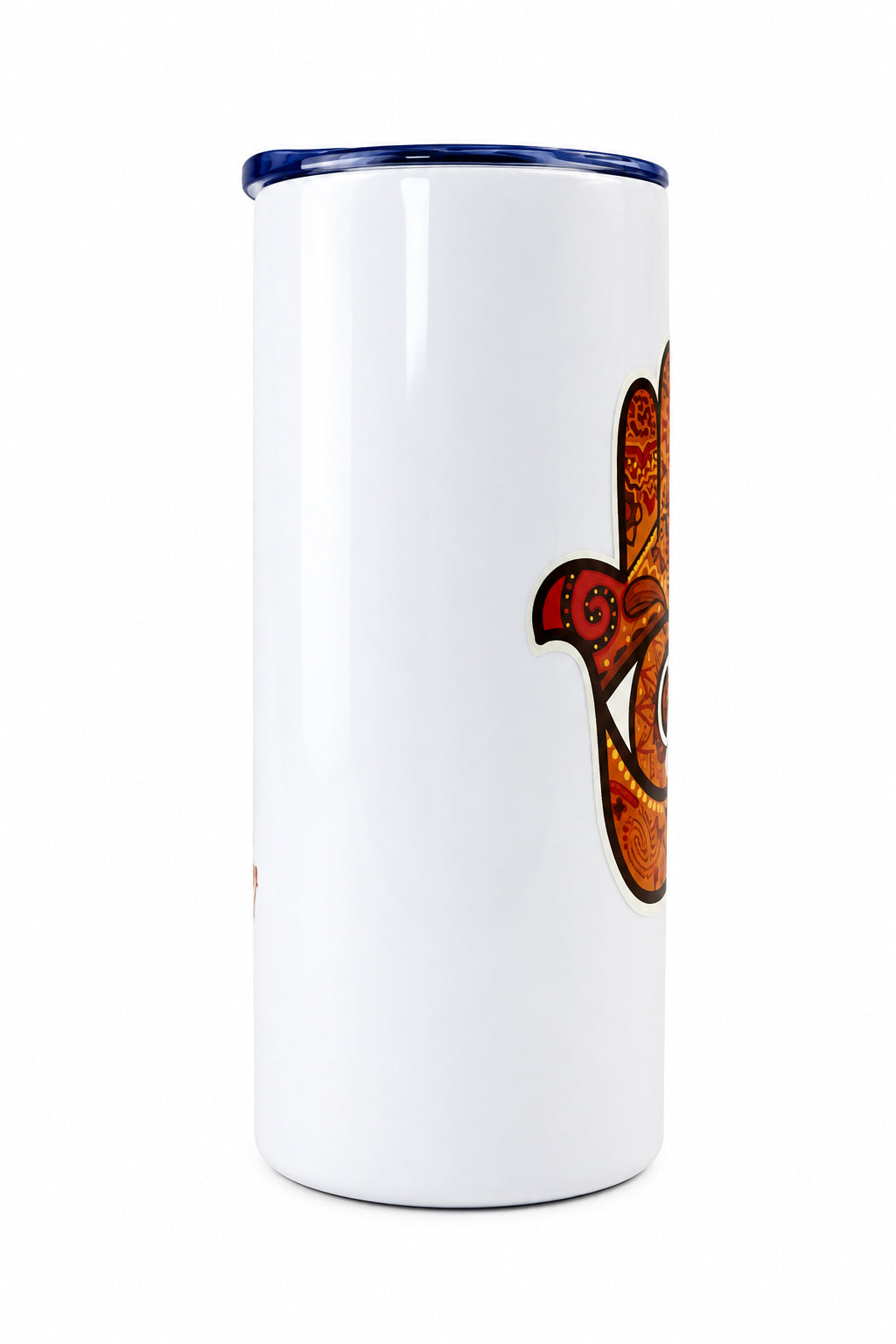 Orange Hamsa Hand Medium Tumble Thermal Cup - 12oz