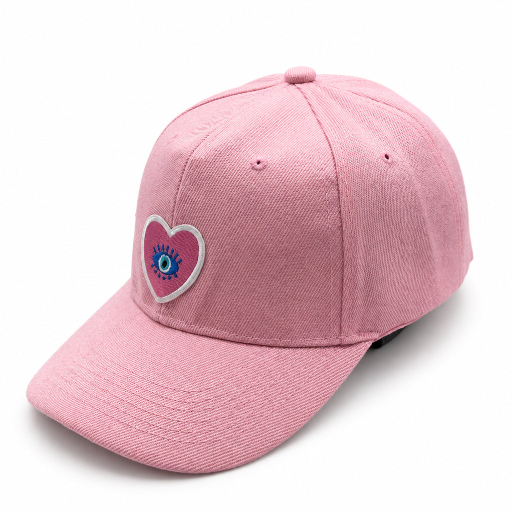 Pink Heart Turkish Eye Cap