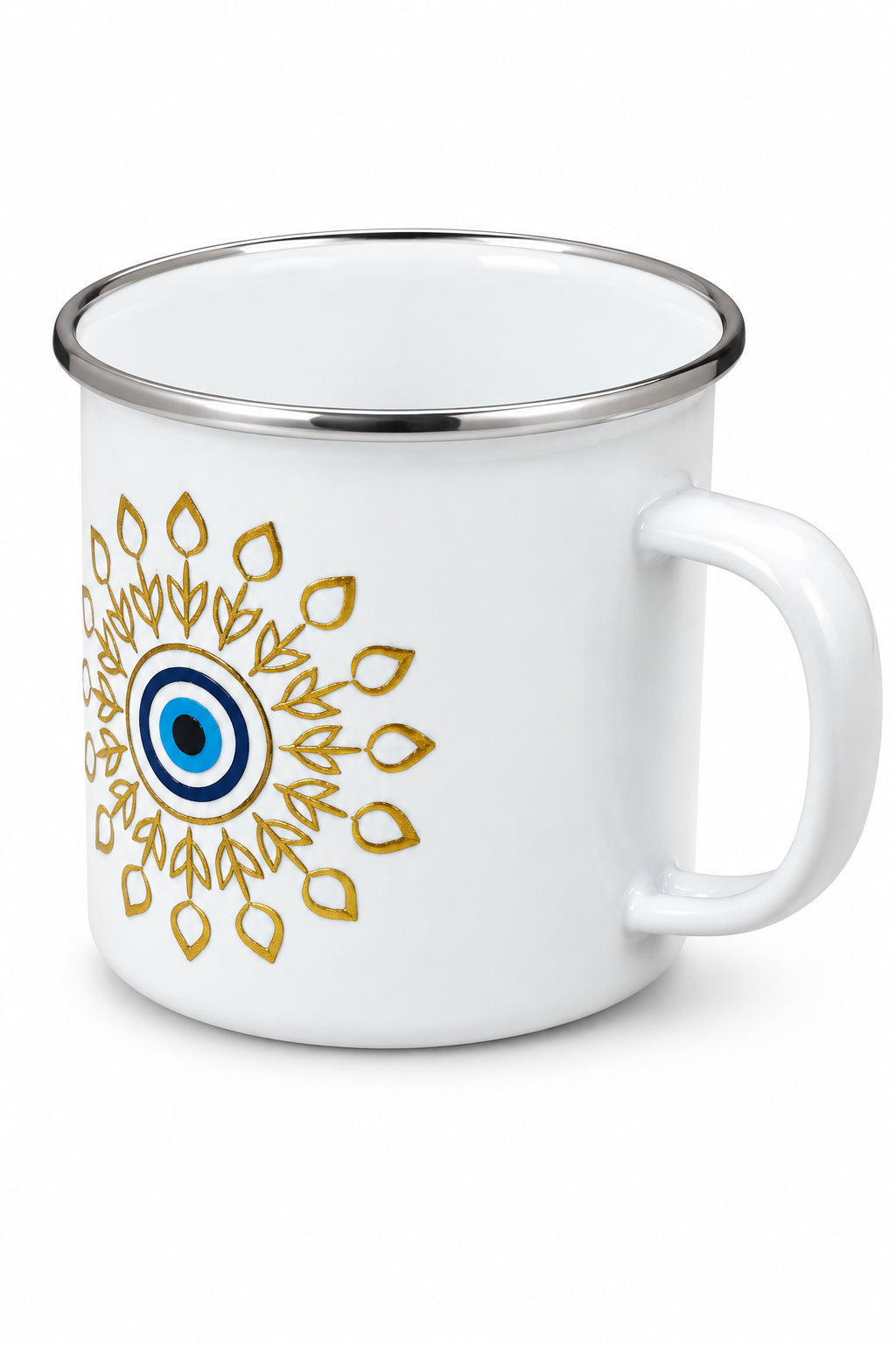 Tulips Turkish Eye Enamel Mug - 12oz