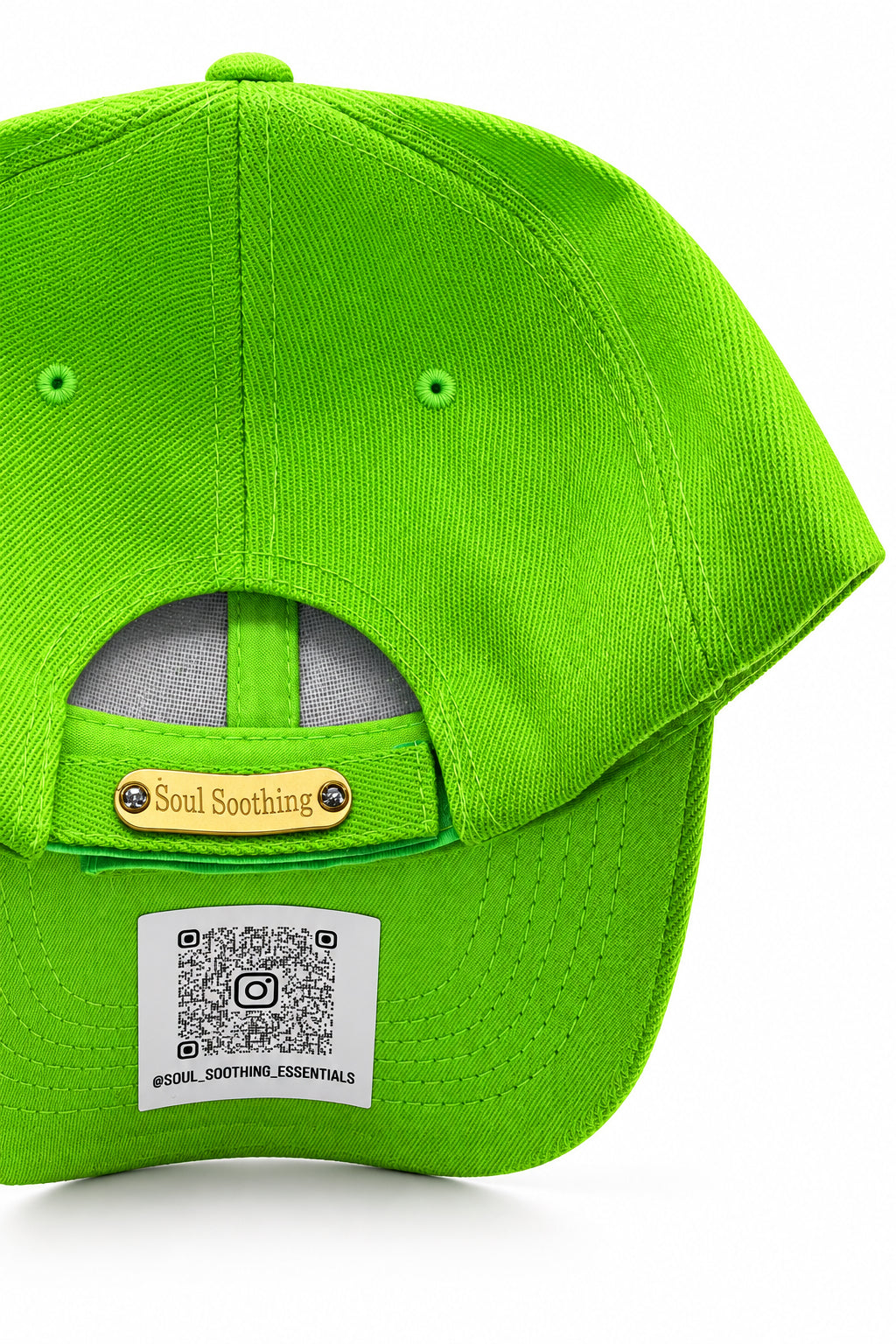 Lime Green Hamsa Hand Cap