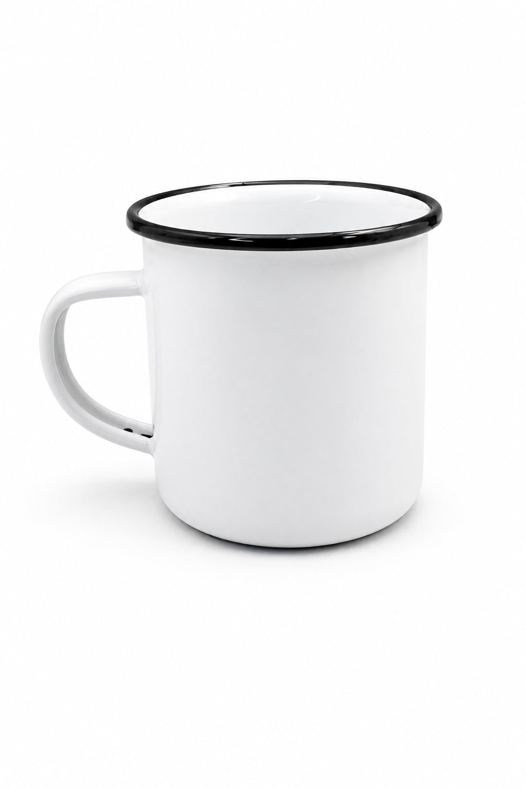 Double Lid Turkish Eye Enamel Mug - 12oz