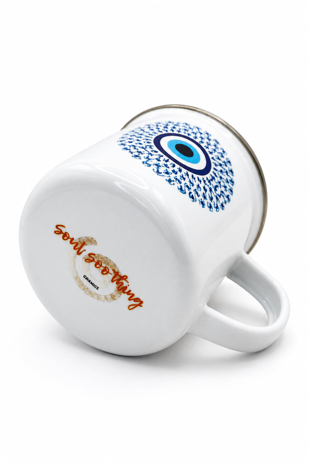 Turkish Eye Enamel Mug - 12oz