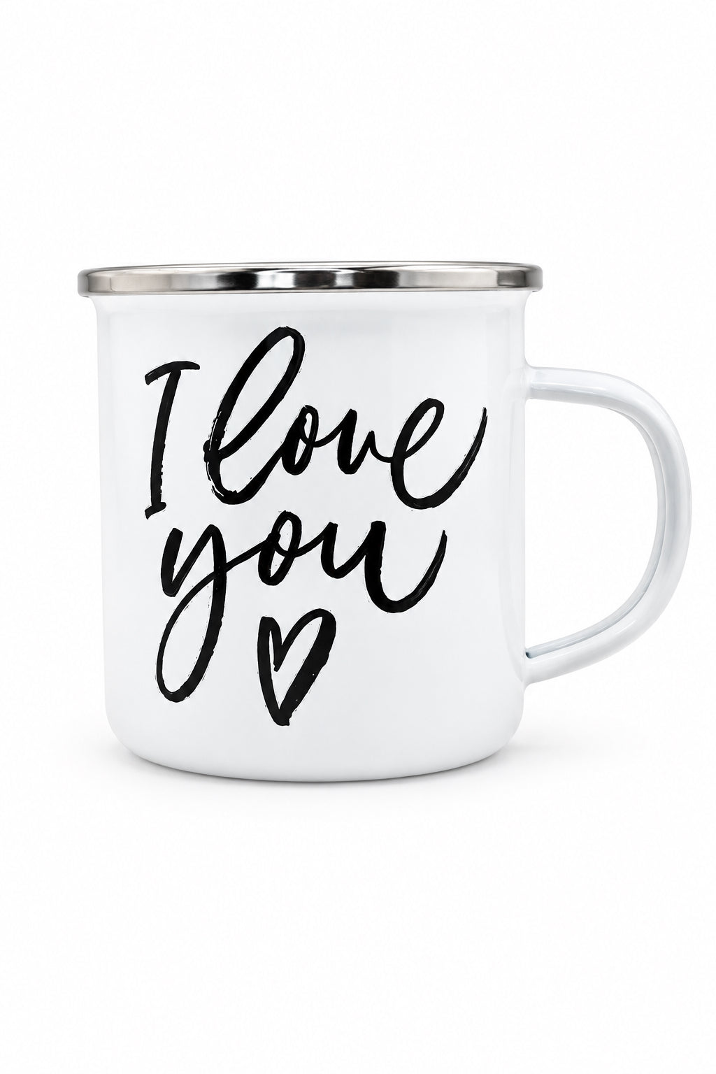 I Love You Enamel Mug - 12oz