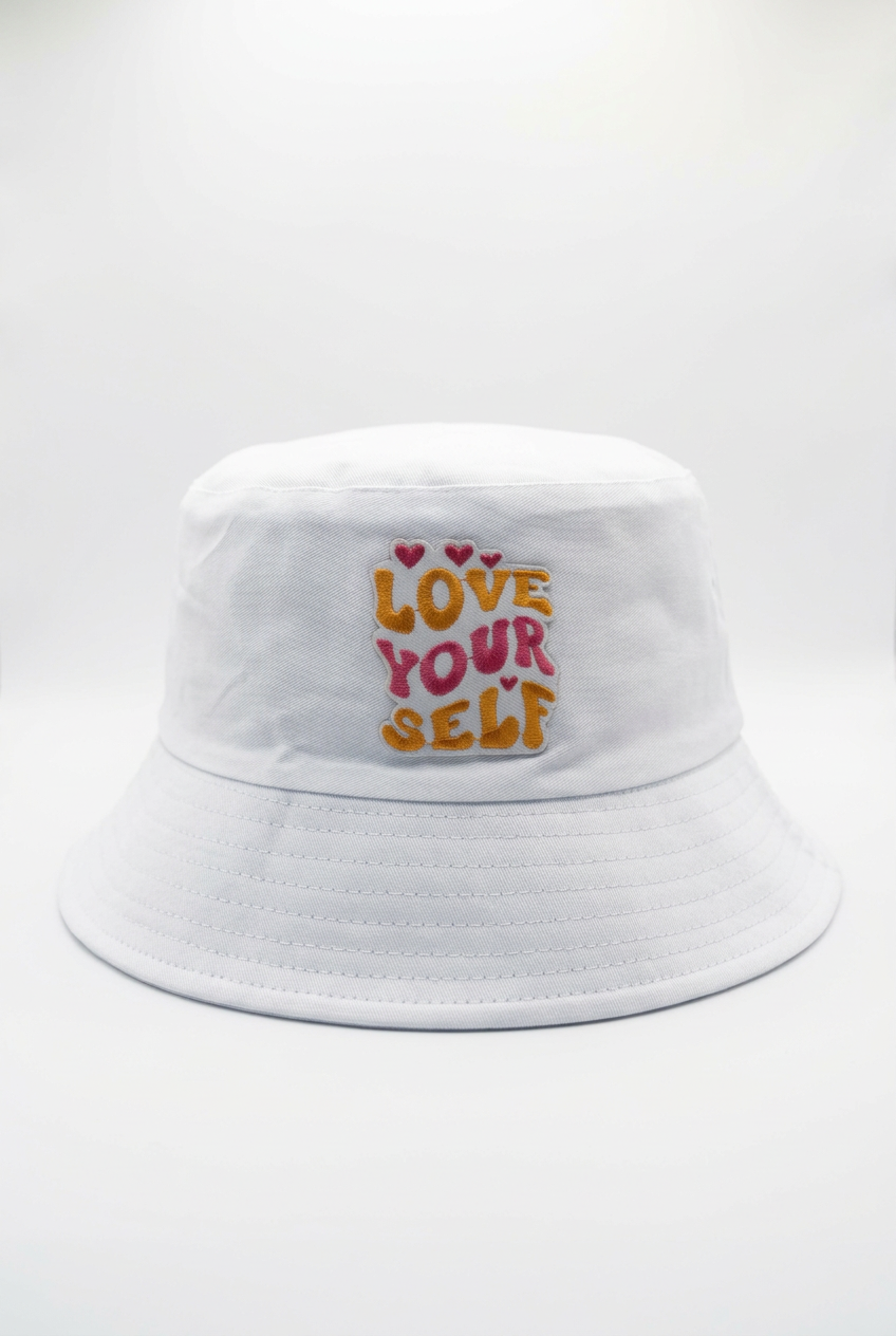Embroidered Love Yourself Bucket Hat