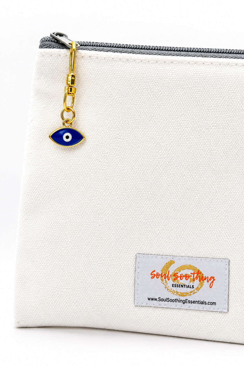 Embroidered Eye Canvas Bag Organizer