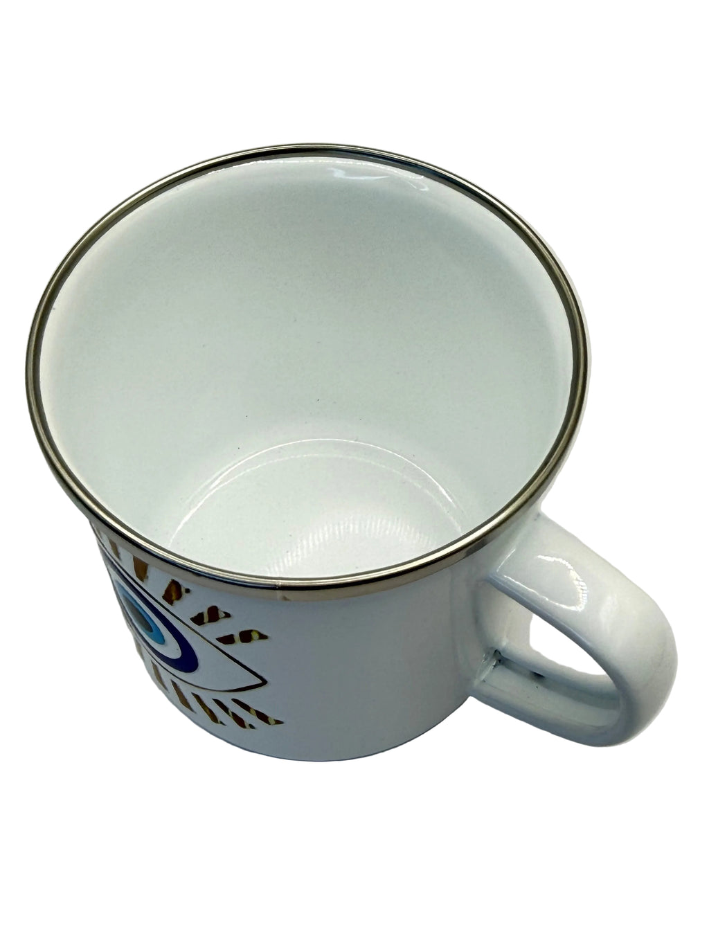 Paved Turkish Eye Enamel Mug - 12oz
