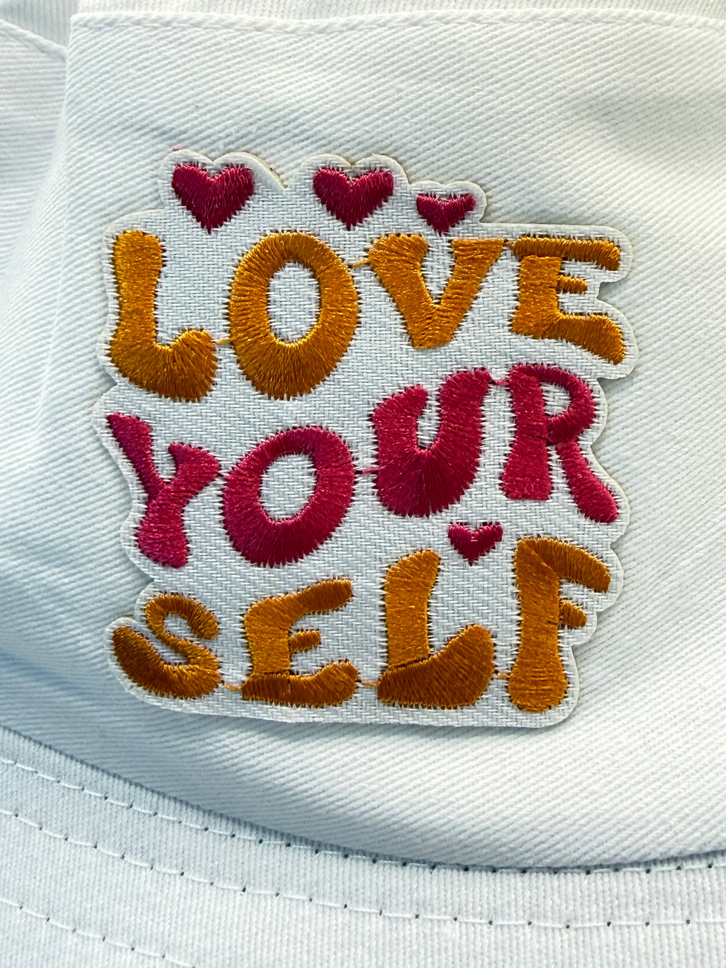 Embroidered Love Yourself Bucket Hat