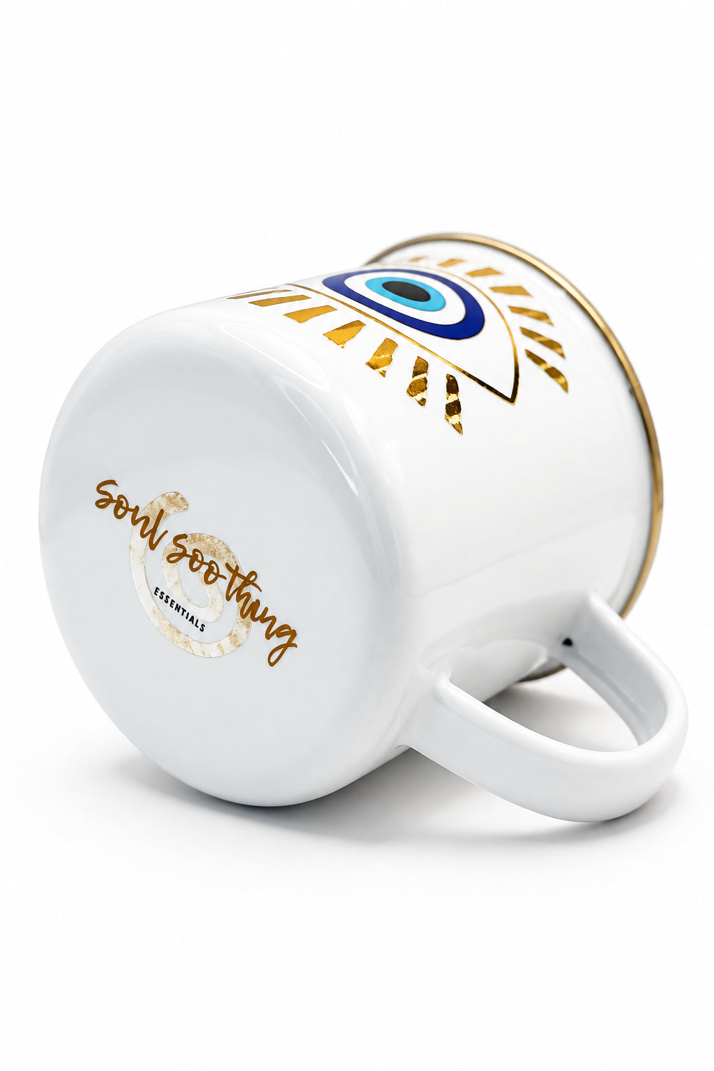 Paved Turkish Eye Enamel Mug - 12oz
