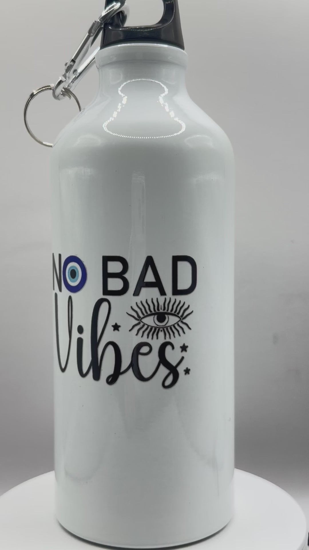 No Bad Vibes Travel Water Bottle